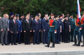 Церемония возложения венков и цветов к Вечному Огню ко Дню памяти и скорби