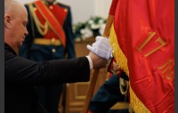 Фото О. Татаркин Церемония передачи копий боевых знамен воинских формирований